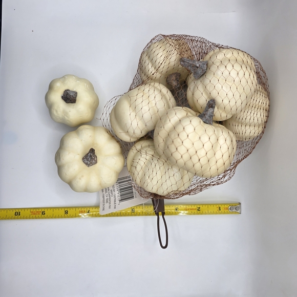 White Decorative Pumpkin Set - Picture 5 of 5